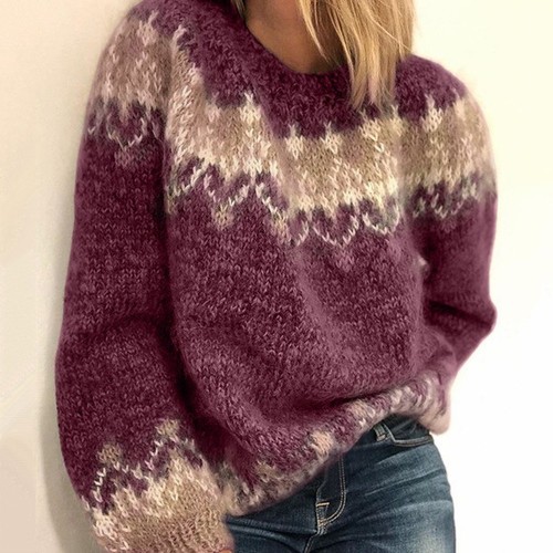 Casual pullover jacquard - casual,